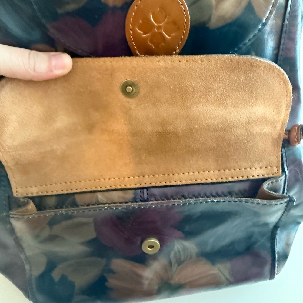 Patricia Nash Floral Leather Backpack - Picture 10 of 13